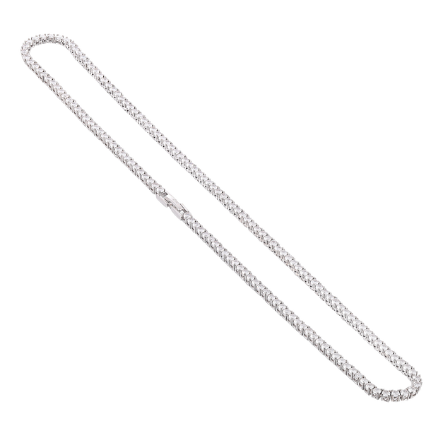 Men's Tennis Chain - White Gold