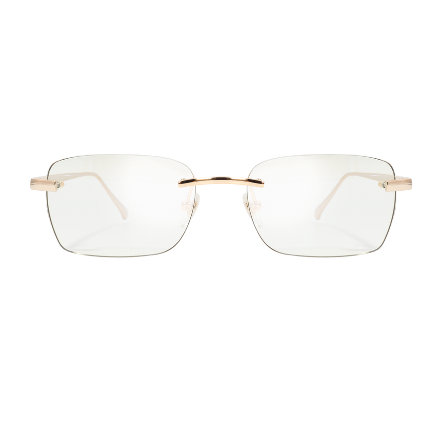 نظارات نسائية شفافة | مطلي بالذهب عيار 9 قيراط